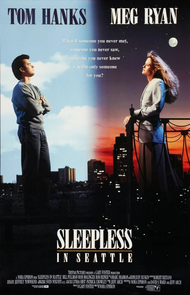 Sleepless In Seattle movie poster - Tom Hanks, Meg Ryan - 11 x 17 inches