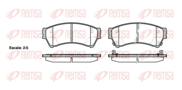 Remsa BremsbeläGe Bremsbelegsatz Vorne Passend FüR Mazda 6 Kombi-image