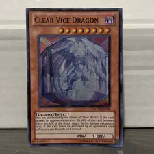 UNLIMITED CLEAR VICE DRAGON 1996 LCGX-EN209 YUGIOH CARD (LP/MP)