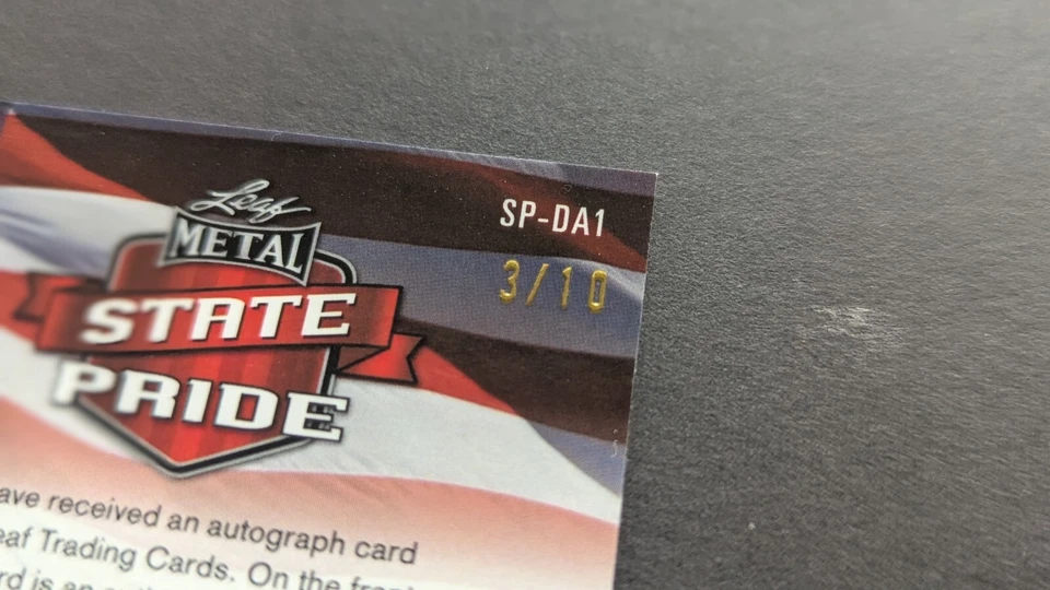 2022 Leaf Metal Basketball State Pride Auto Devin Askew RC Rookie /10 - Image 3 of 3