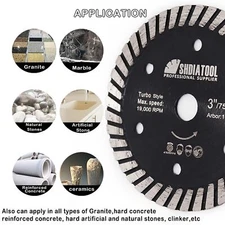 2pcs 3"/75mm Diamond Super-thin Saw Blades Grinder Cutting Discs Circular Wheel