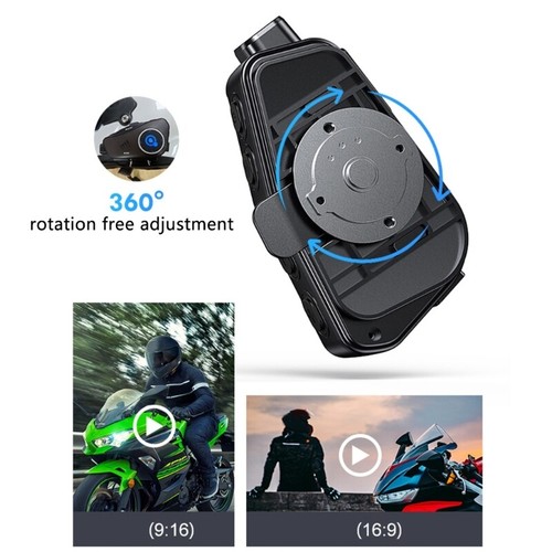 Helmets Camera 120° Wide Video Recording Headset Intercom Waterproof - Picture 13 of 25