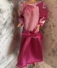 VTG 1988 Barbie Doll City Style Fashions Mattel #4434 Pink Purple DRESS Only