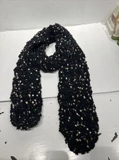 Handmade Retro Boho soft crocheted twisted scarf  Long 64”/4” D