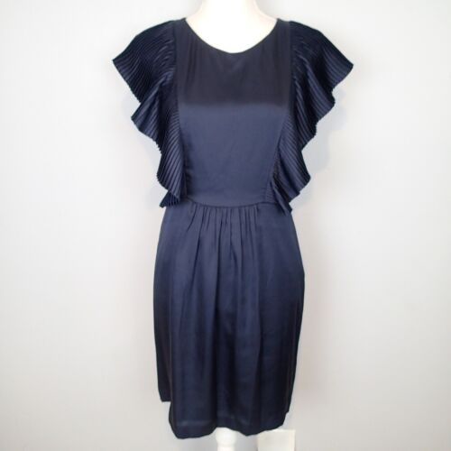 Ali Ro Dress Size 8 navy blue Sleeveless Pleated Cocktail Party - Picture 1 of 17