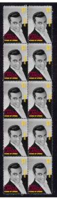 Mario Lanza Icon Of Opera Strip Of 10 Mint Stamps 3