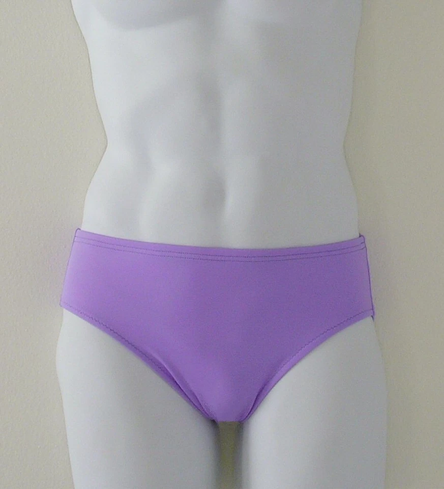 MENS Swim Brief in White, Pink, Mint, Blue, Lavender, Turquoise, Coral - Image 4 of 4