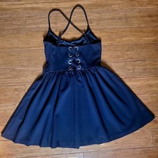 Guess Los Angeles black corset dress Size 4 Lace Up Back LBD