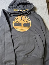 timberland hoodie black size medium EB87 