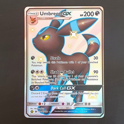 Umbreon GX SV69/SV94 Hidden Fates Shiny Vault NM Pokemon Karte