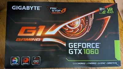 NVIDIA GeForce GTX 1060 6GB GDDR5 PCIe 3.0 x16 Graphics Card GV-N1060G1