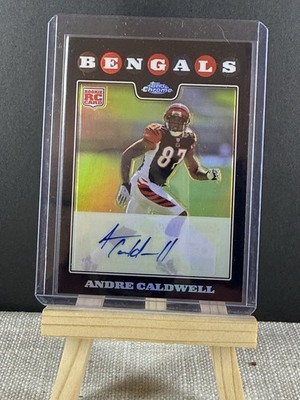 2008 Topps Chrome - Andre Caldwell #TC212 Refractor Rookie Autographs /50