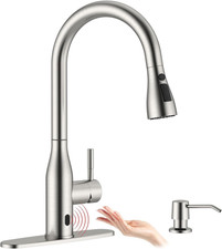 Touchless Kitchen Faucet with Pull down Sprayer Brushed Nickel