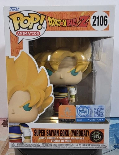 Funko Pop! Dragon Ball Z Super Saiyan Goku (Yardrat) Toy Temple PR GLOW CHASE