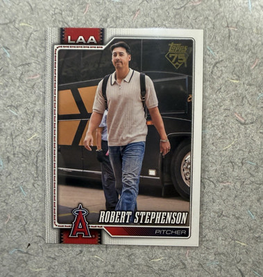 2026 Topps Series Two Golden Mirror Robert Stephenson SSP Angels #412