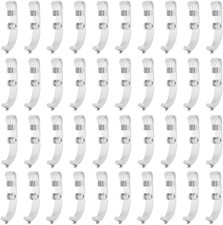 50Pcs Fold over Clasps 11.5Mm Long Stainless Steel Jewelry Clasps Metal Jewelry