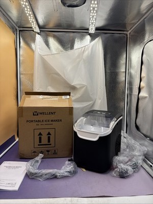 WELLENT Eiswürfelmaschine Tragbarer Eiswürfelbereiter,9 Eiswürfel In 6 Minuten