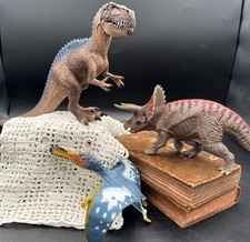 Schleich Dinosaur Lot Of 3 Figures Triceratops Acrocanthosaurus Anhanguera