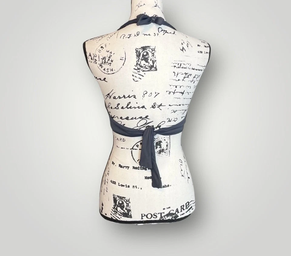 Top de bikini J Crew con lazo delantero para mujer talla 10 lazo trasero con aros sin relleno Foto 3 de 4