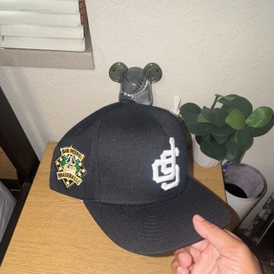 KTHLA San Pedro Baseball Embroidered Snapback Hat Black White Green Sports Cap