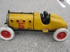 Vintage Cast Iron Racer Indy race car 9"