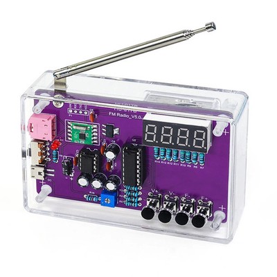 DIY FM Radio Elektronische Kit Einstellbare Frequenz 87-108 Mhz Digital Display 