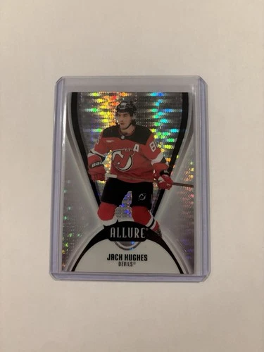 Jack Hughes Glitter Bomb 2025-26 Upper Deck Allure #34 New Jersey Devils