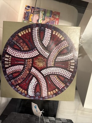 Vtg Springbok Round Jigsaw Puzzle Steamboat Arabia Buttons - Missing 1 Pc