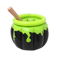 Inflatable Halloween Cauldron Ice Bucket Drink Cooler Photo Prop Container Candy