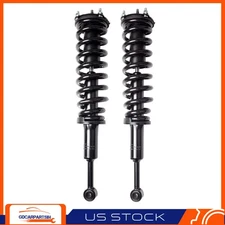 Fits 2007-2014 Toyota Tundra Front Complete Struts w/ Coil Spring Pair