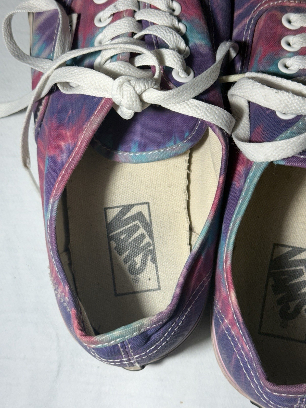 Vans Authentic Skate Shoe Size 9.5 Trippy Tie Dye Art Rare Vintage Women’s 11 image 7