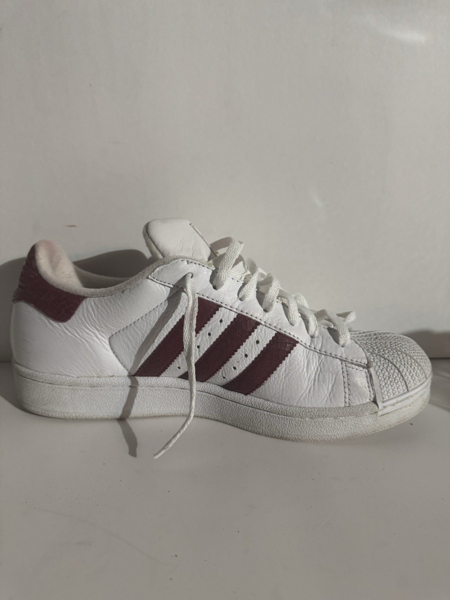 adidas Superstar Classic 80s Vtg Deluxe White Red Released 03' Sz