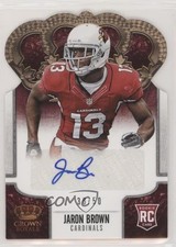 2013 Crown Royale Retail Bronze Die-Cut Signatures 38/50 Jaron Brown Auto 0a6