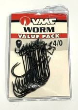 vmc bass plastic worm hook 3 degree offset po...