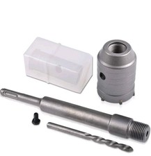 50mm Concrete Hole Saw Round Handle SDS Plus Shank, Wall Hole Cutter Cement...