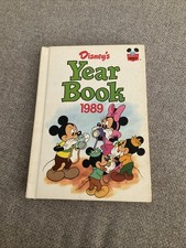 Disney’s Year Book 1989 Hardback Vintage Children’s Book Mickey Minnie Goof