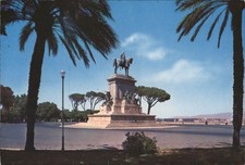 Italia Roma Monumento Garibaldi,Gianicolo Fotocromo Terni Cartolina d'epoca PC