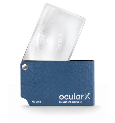 Eschenbach OcularX M2 Folding Pocket Magnifier 2.5X Credit Card Size Low Vision