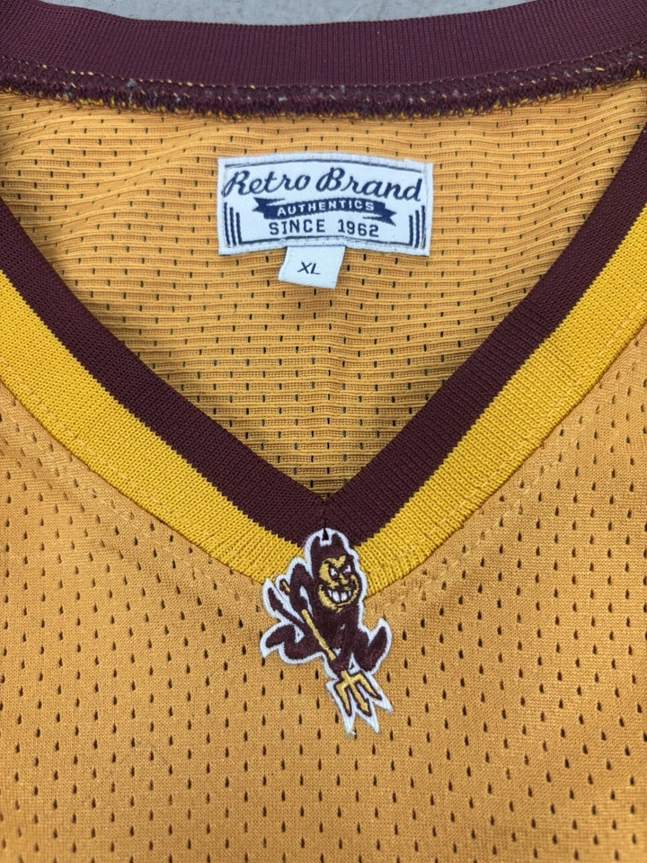 Camiseta deportiva para hombre Arizona State Sun Devils James Harden marca retro dorada NCAA XL Foto 4 de 4