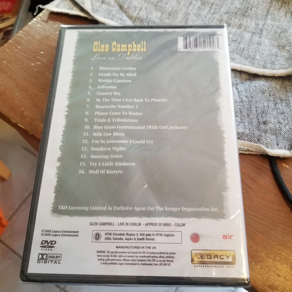 Glen Campbell: Live in Dublin (DVD, 2005, NEW) - image 2 of 2