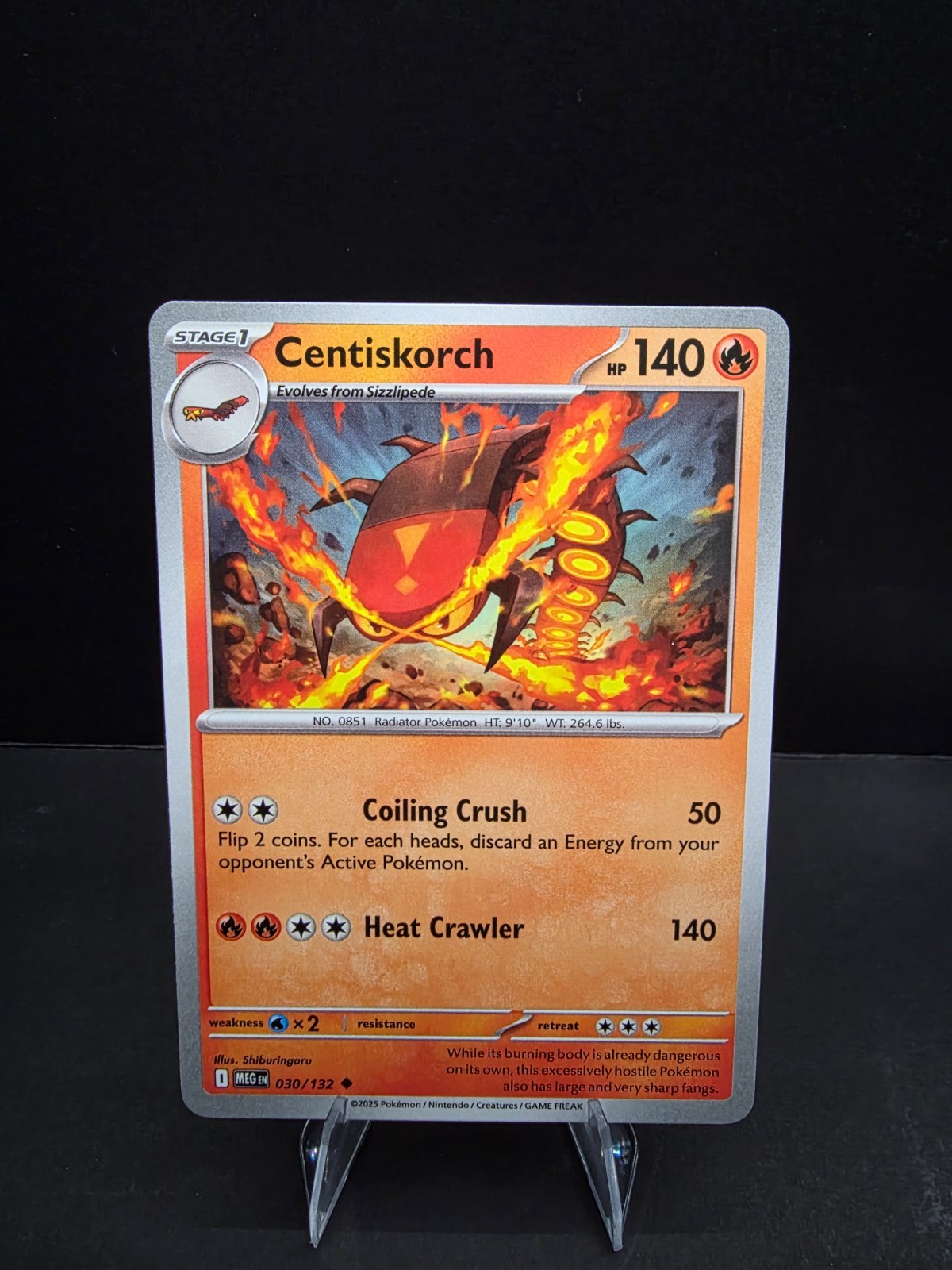 Pokémon TCG Centiskorch Non-Holo- Mega Evolution, Near Mint