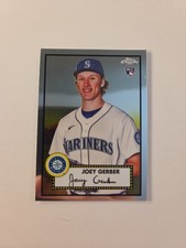 2021 Topps Chrome Platinum Anniversary Card #88 Joey Gerber RC Mariners Rookie
