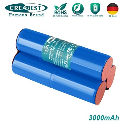 Creabest Akku Für Wolf ACCU 80 Strauchschere BS80 ACCU BS80 7.2V 3AH Ni-MH Akku
