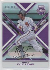 2016 Panini Elite Extra Edition Aspirations Purple /100 Kyle Lewis #11 Auto sd0