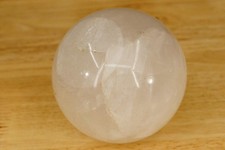 Wicca Reiki Healing Magic 3.5" Tall Sphere Ball Clear Crystal Gemstone