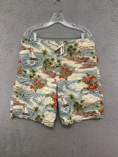 Polo Sport Ralph Lauren Swim Trunks Size 34 Lined Tropical Print Adult Polyester