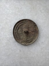 ANTIQUE MONGOLIAN RITUAL BRASS SHAMAN'S MIRROR MELONG / Toli   1  7/8”