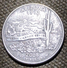 2008-D Arizona State Quarter 25C Business Strike Denver Copper — photo 1