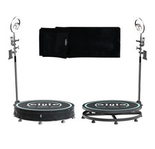 45.3in 360 Photo booth Video Motion Rotating Selfie Platform Automatic Motorized