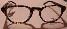 Oscar De La Renta OSM833 Eyeglass Frames 50 21 140 Yellow Tortoise NWT $124